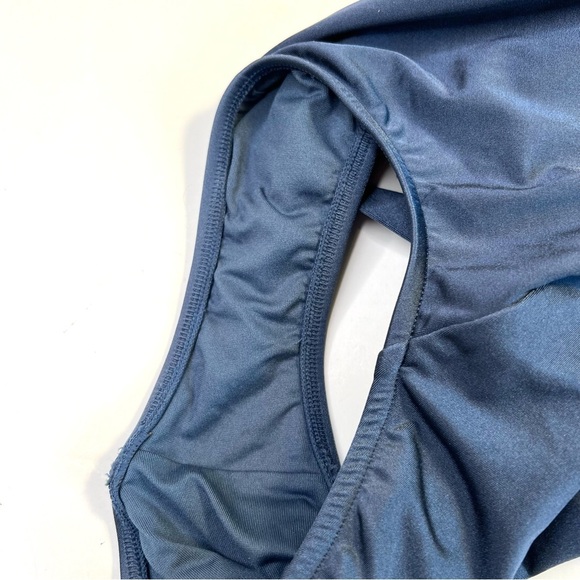 SEAFOLLY Active Deep V Maillot One-Piece Swimsuit in Blue Size AUS 10/ US 6 - Picture 8 of 8